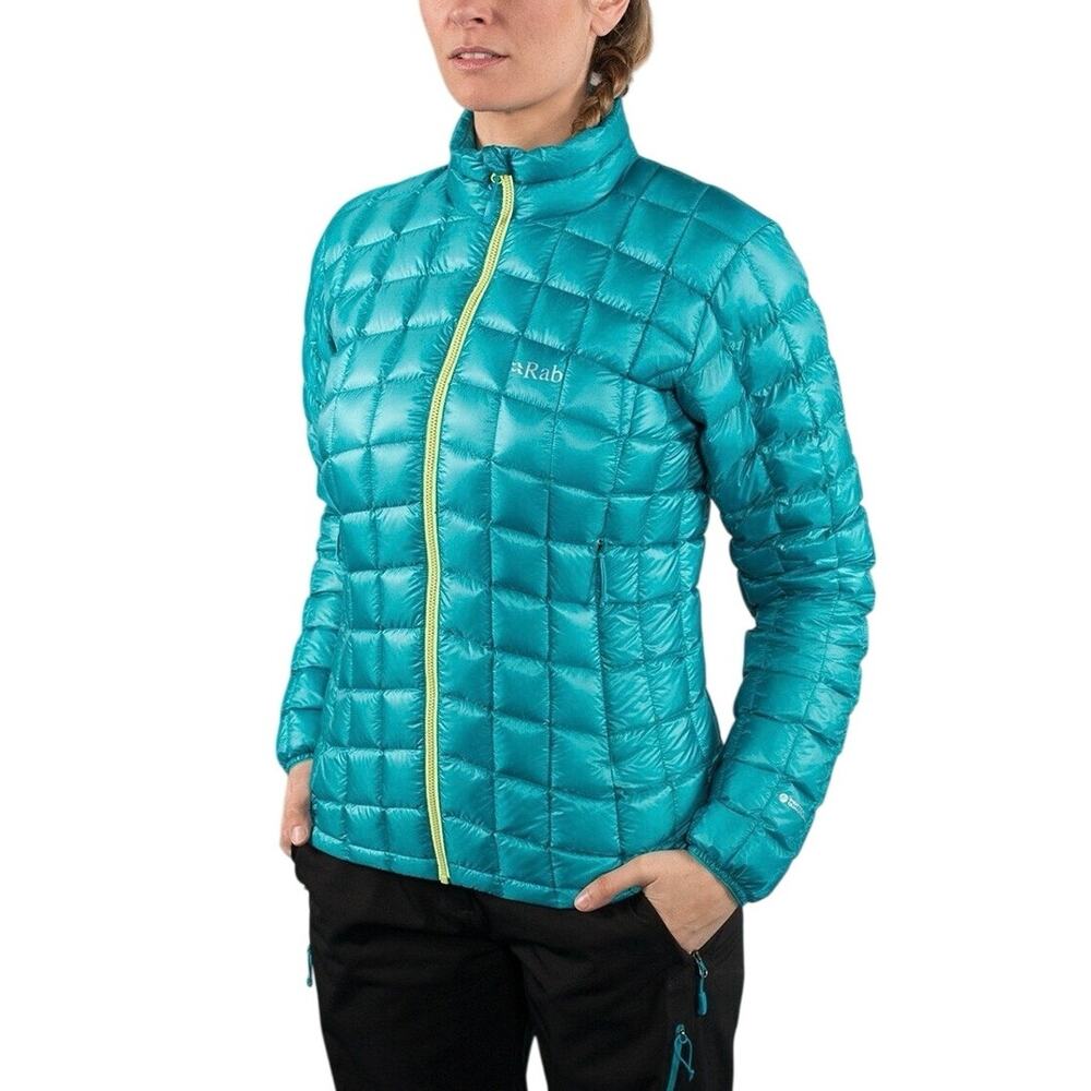 Rab (M) Continuum Jacket Ultralight Down Puffer Blue Green Gorpcore